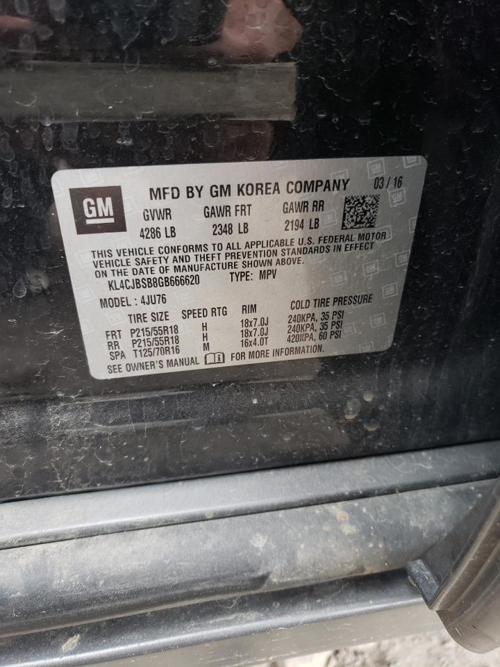 KL4CJBSB8GB666620 2016 Buick Encore Convenience