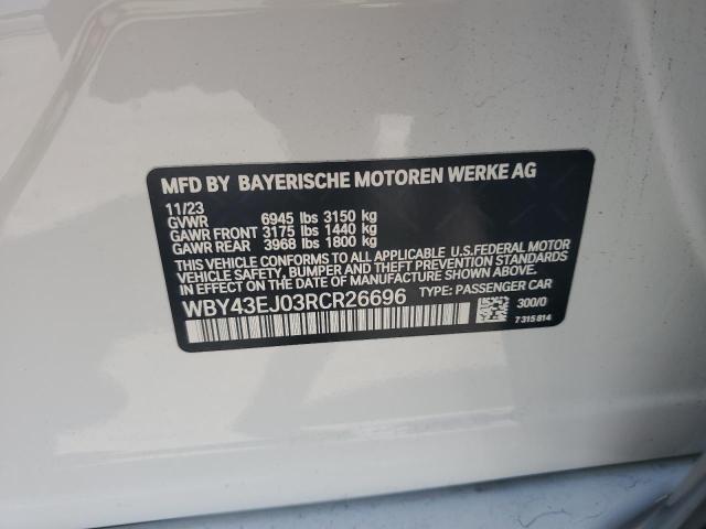 2024 BMW I7 EDRIVE5 - WBY43EJ03RCR26696