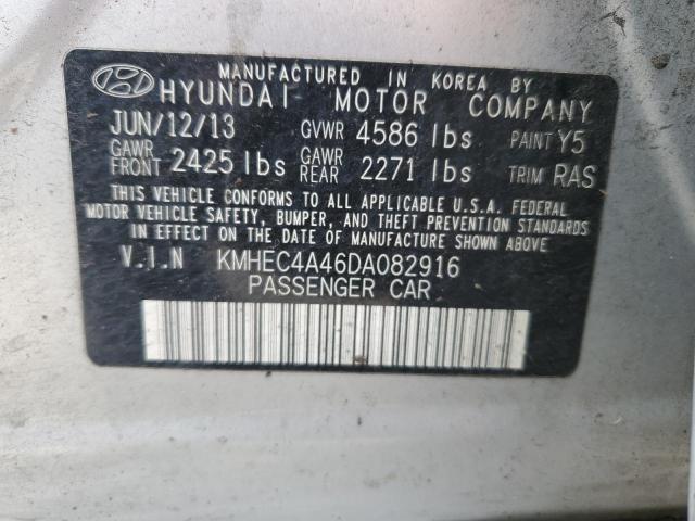 2013 Hyundai Sonata Hybrid VIN: KMHEC4A46DA082916 Lot: 58278174