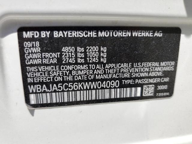 2019 BMW 530 I - WBAJA5C56KWW04090