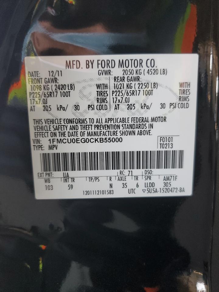 Lot #3029595072 2012 FORD ESCAPE