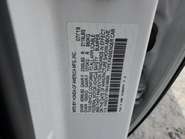 1HGCV1F15KA148566 2019 HONDA ACCORD - Image 13