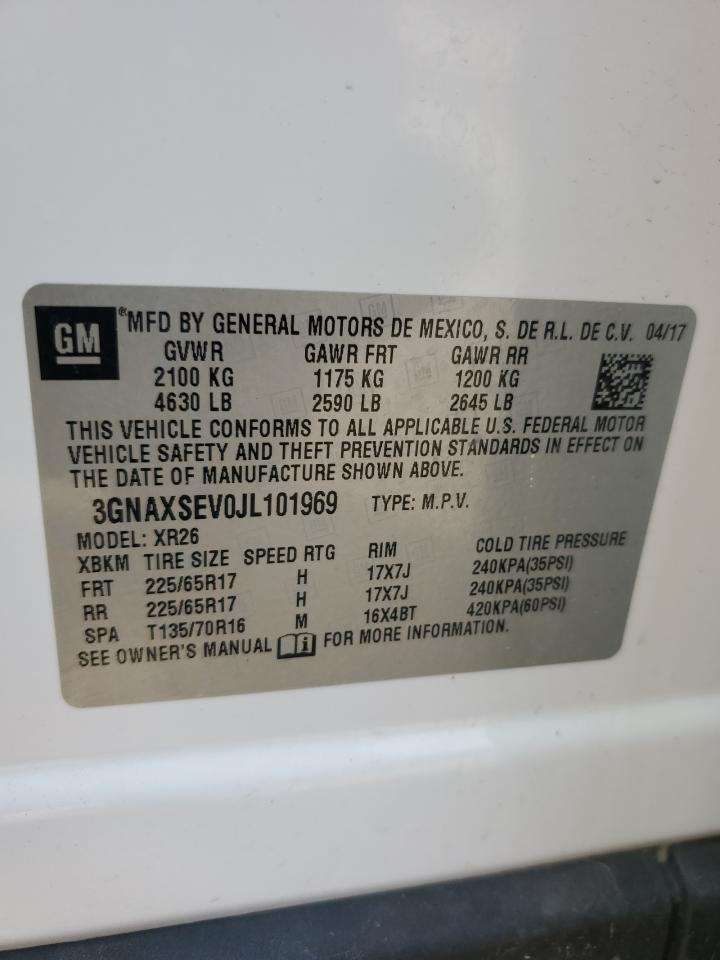3GNAXSEV0JL101969 CHEVROLET EQUINOX 2018