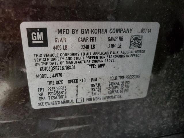 2014 Buick Encore VIN: KL4CJGSB7EB708401 Lot: 58952974