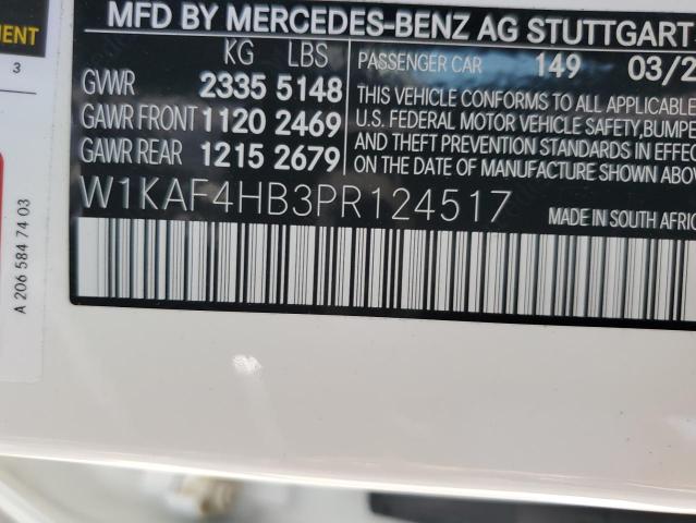 VIN W1KAF4HB3PR124517 2023 Mercedes-Benz C-Class, 3... no.13