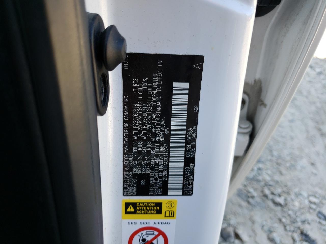 2T2BK1BAXCC142747 2012 Lexus Rx 350