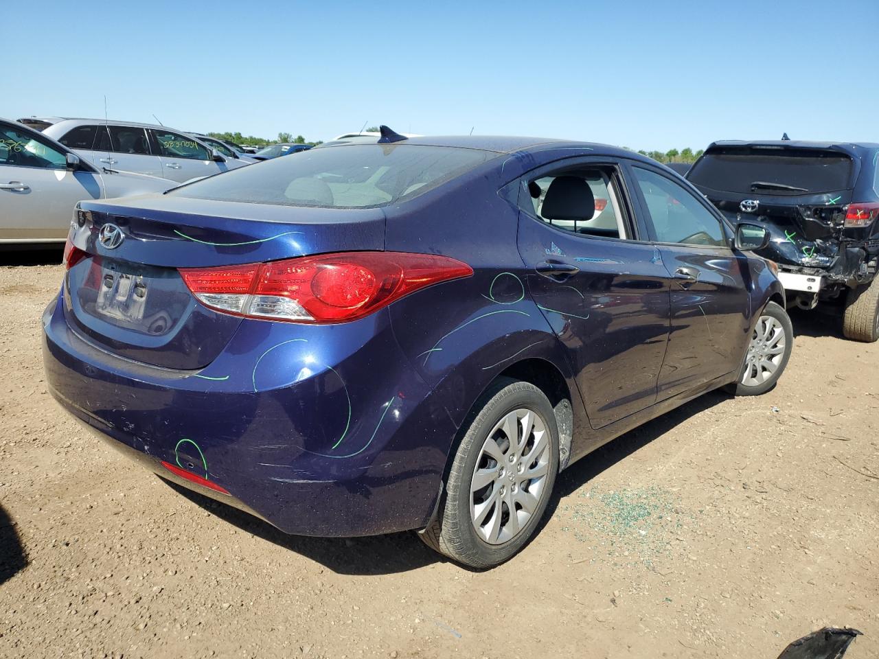 Lot #2616956381 2013 HYUNDAI ELANTRA GL