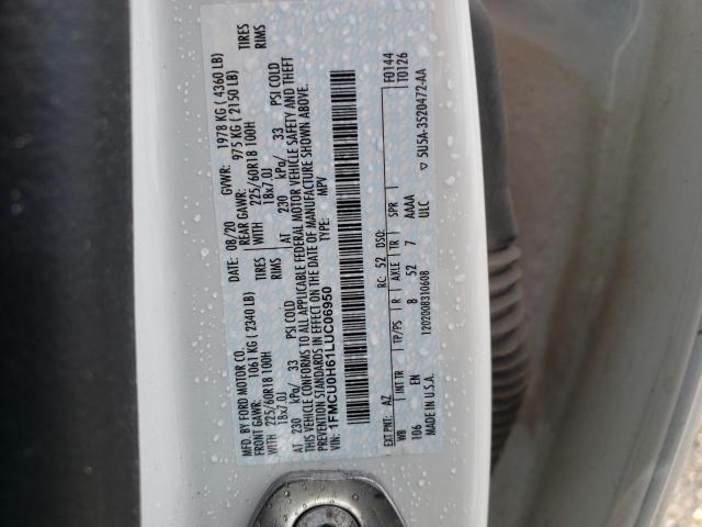 2020 FORD ESCAPE SEL - 1FMCU0H61LUC06950