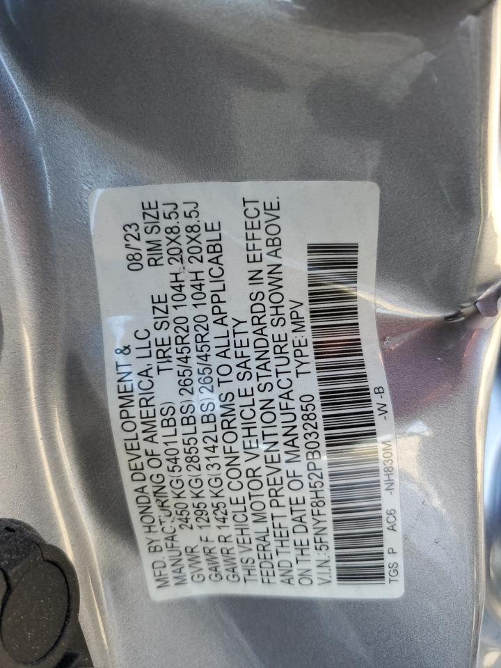 5FNYF8H52PB032850 2023 Honda Passport Exl