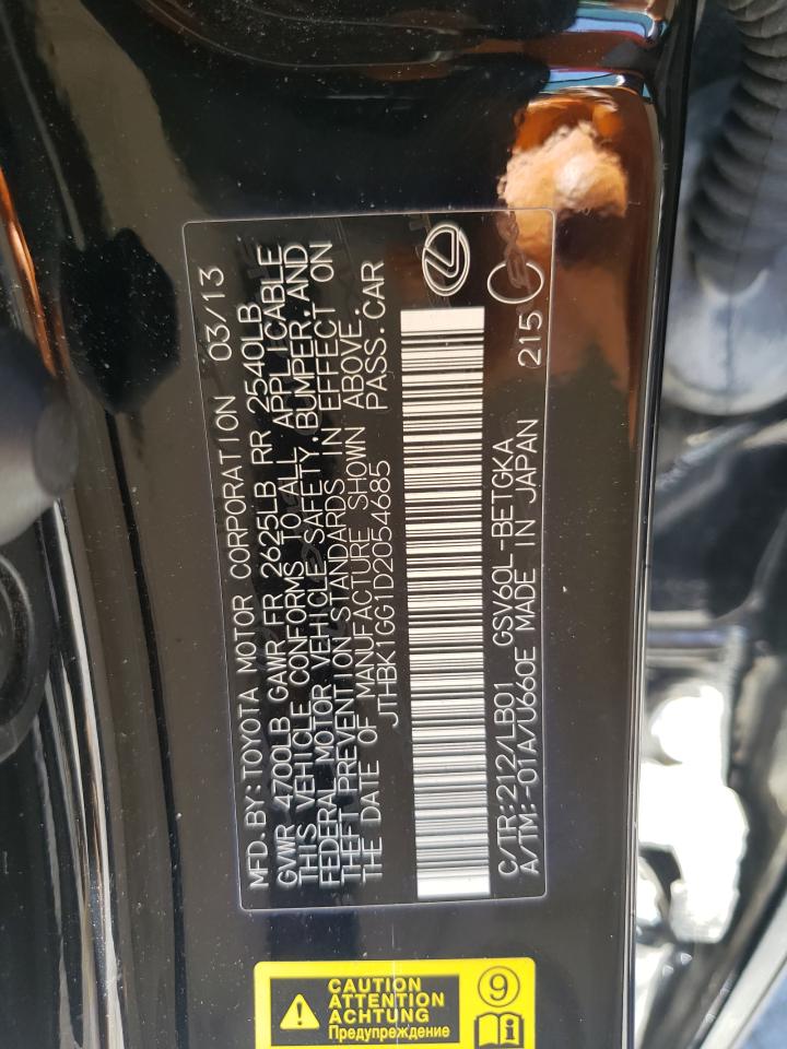 JTHBK1GG1D2054685 2013 Lexus Es 350