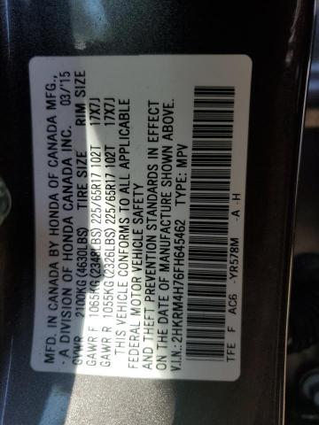 2015 HONDA CR-V EXL - 2HKRM4H76FH645462