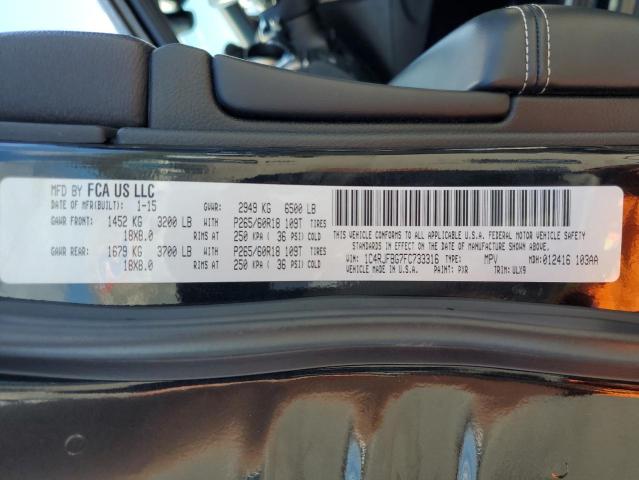 2015 Jeep Grand Cherokee Limited VIN: 1C4RJFBG7FC733316 Lot: 60385094