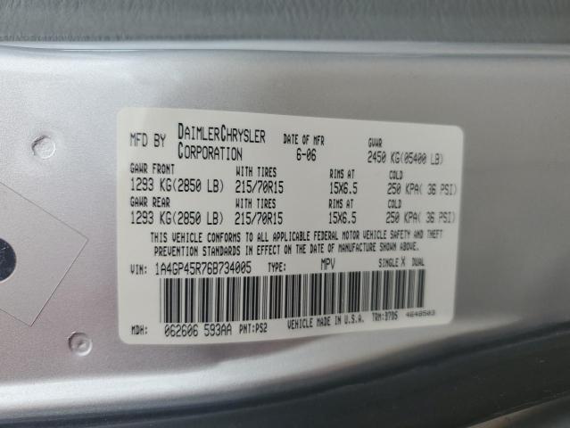 2006 Chrysler Town & Country VIN: 1A4GP45R76B734005 Lot: 60325184