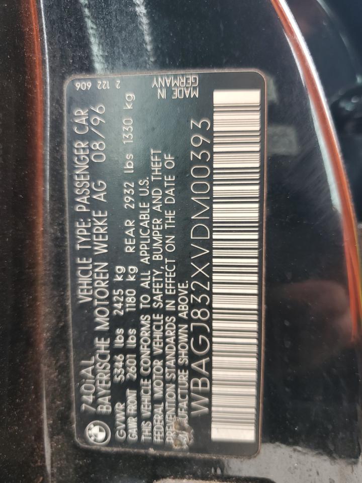wbagj832xvdm00393 WBAGJ832XVDM00393 1997 BMW 740 Il