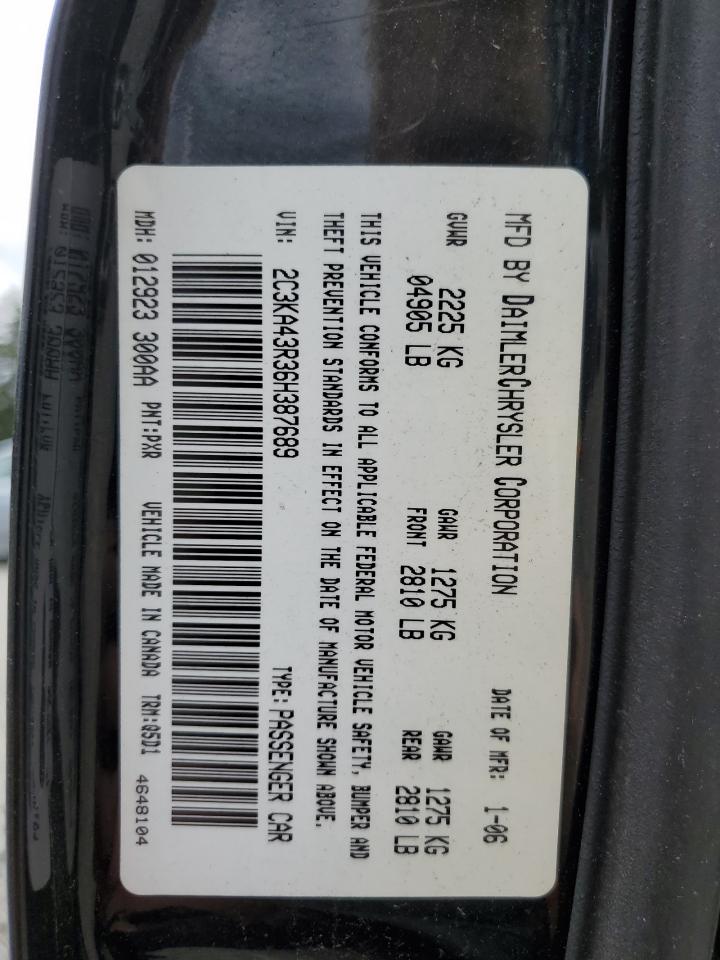 2C3KA43R36H387689 2006 Chrysler 300
