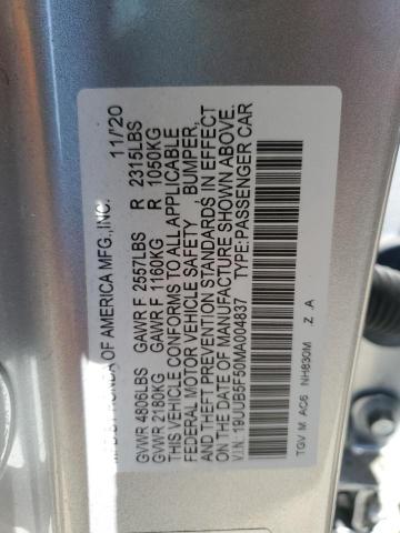 2021 ACURA TLX TECH A - 19UUB5F50MA004837