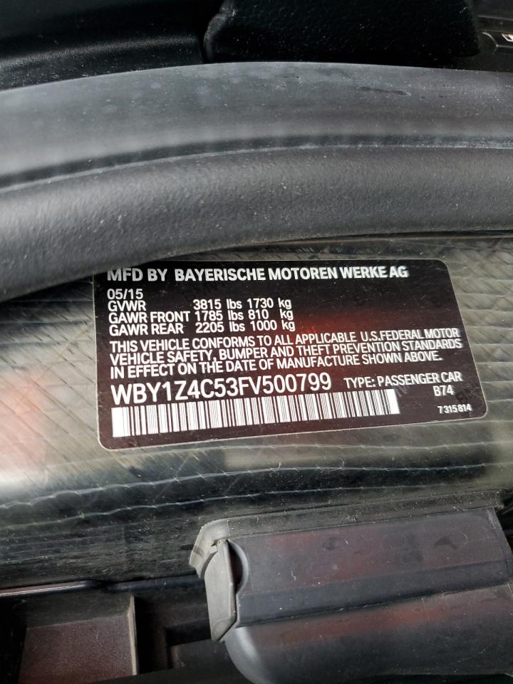 WBY1Z4C53FV500799 2015 BMW I3 Rex