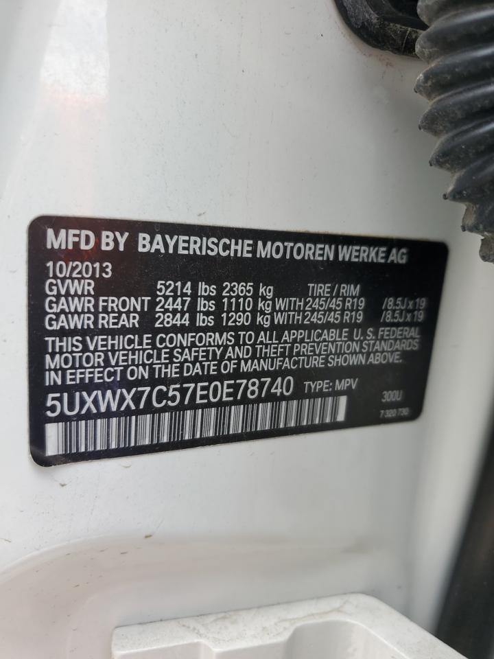 5UXWX7C57E0E78740 2014 BMW X3 xDrive35I