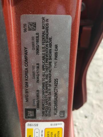 2021 CHEVROLET SPARK LS - KL8CB6SA2MC714225