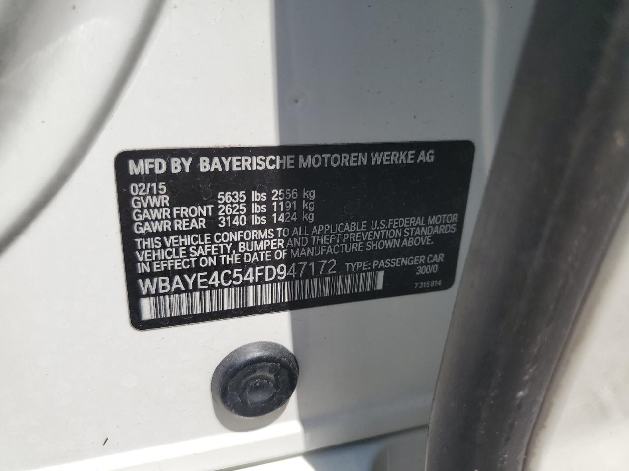 WBAYE4C54FD947172 2015 BMW 740 Li