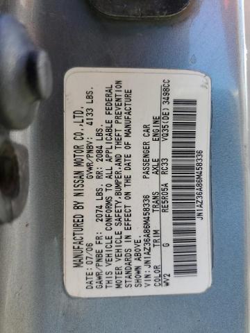 2006 Nissan 350Z Roadster VIN: JN1AZ36A86M458336 Lot: 60916864