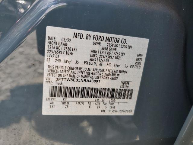 2022 FORD MAVERICK 3FTTW8E35NRA43091