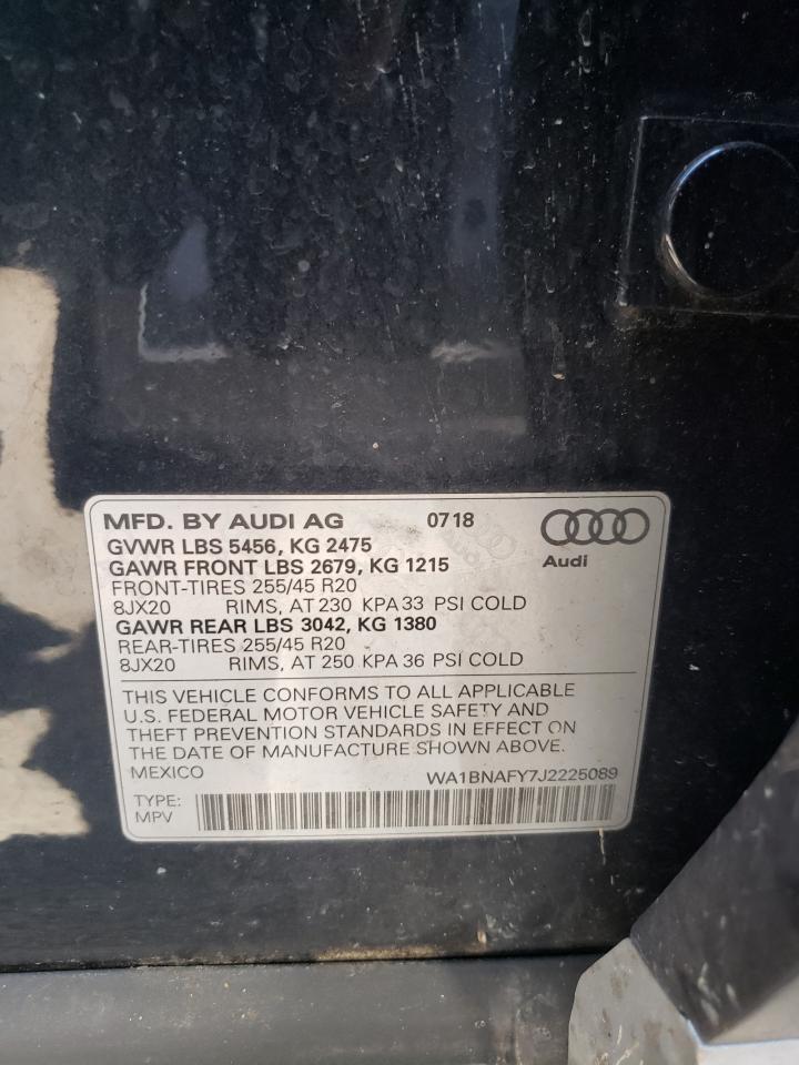 WA1BNAFY7J2225089 2018 Audi Q5 Premium Plus