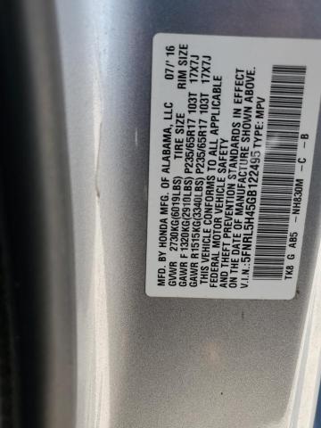 2016 Honda Odyssey Ex VIN: 5FNRL5H45GB122495 Lot: 43413804