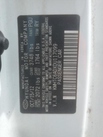 2013 Hyundai Veloster VIN: KMHTC6ADXDU117099 Lot: 60466584