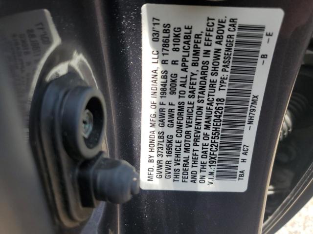 19XFC2F55HE042618 2017 HONDA CIVIC - Image 13