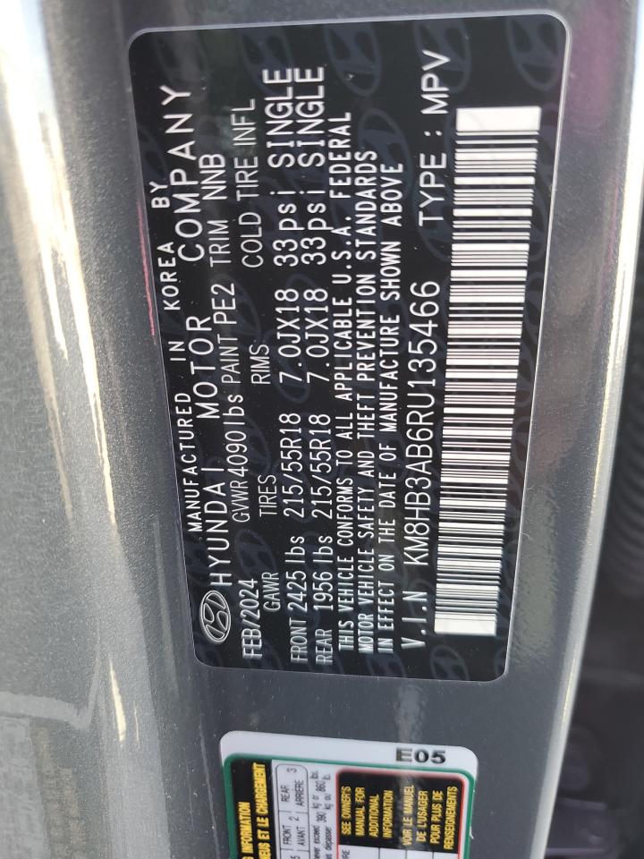 KM8HB3AB6RU135466 2024 Hyundai Kona Sel