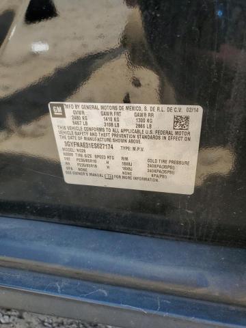 2014 Cadillac Srx VIN: 3GYFNAE31ES627174 Lot: 58721824