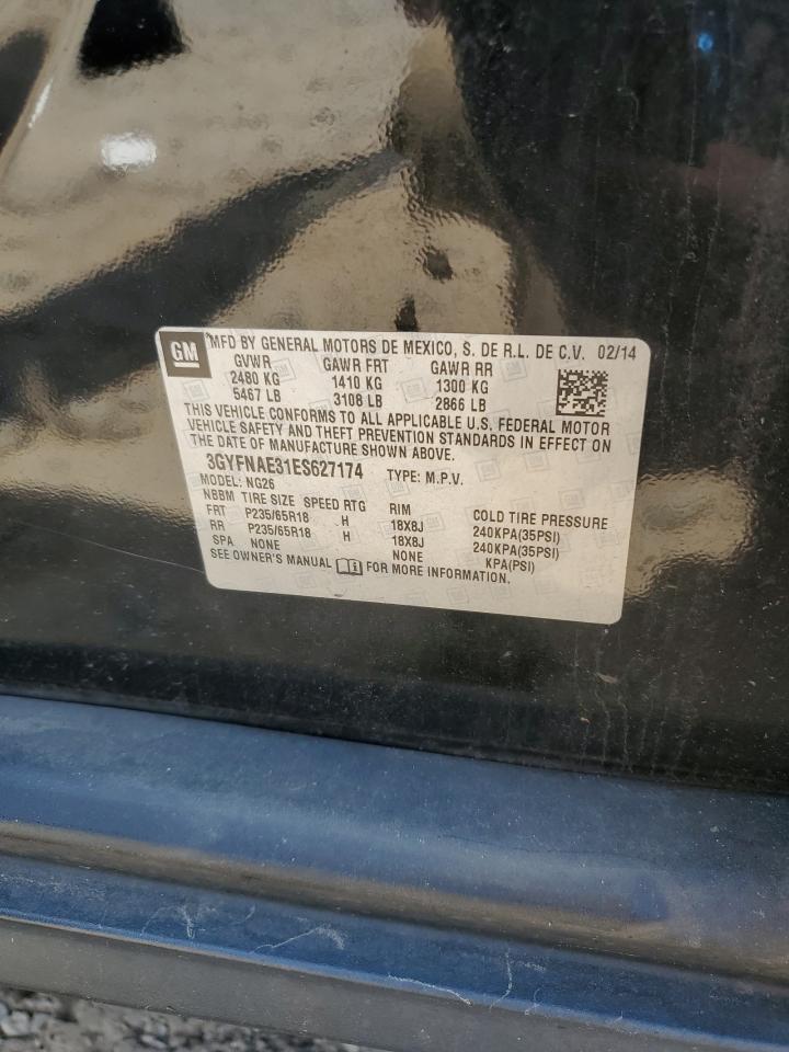 3GYFNAE31ES627174 2014 Cadillac Srx