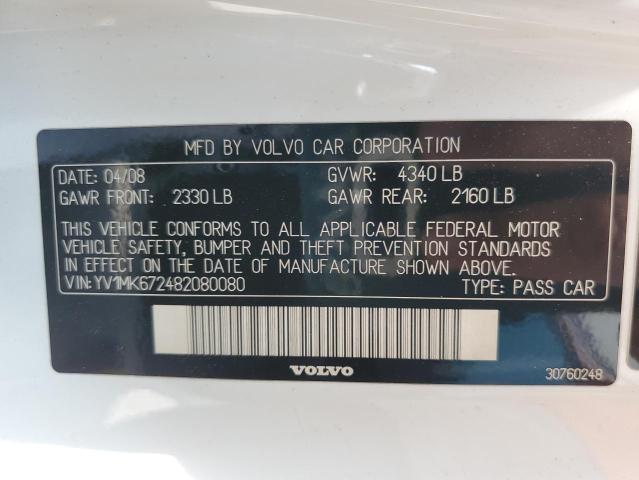 2008 Volvo C30 T5 VIN: YV1MK672482080080 Lot: 57325004