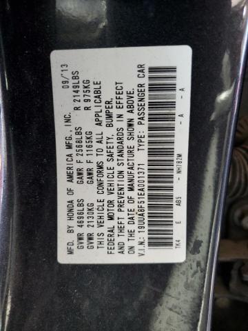 VIN 19UUA8F51EA001371 2014 Acura TL, Tech no.12