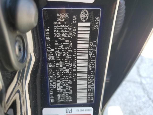 VIN 4T1BF1FK9HU654632 2017 Toyota Camry, LE no.12