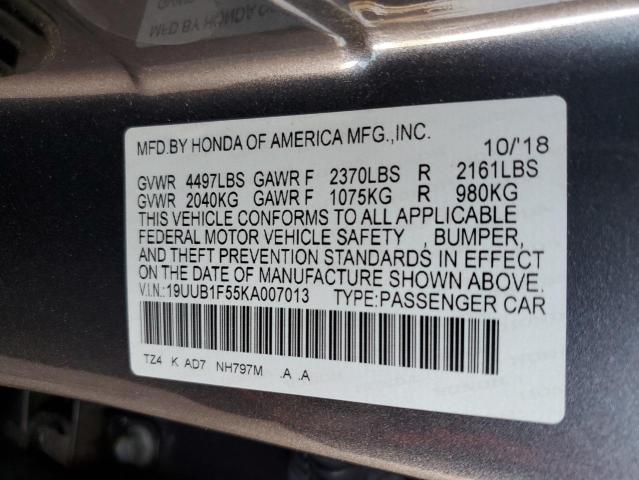 2019 Acura Tlx Technology VIN: 19UUB1F55KA007013 Lot: 57568324