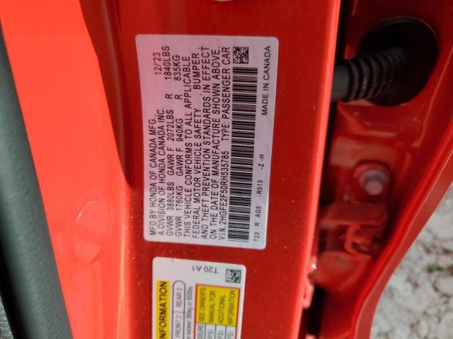 2024 HONDA CIVIC SPOR 2HGFE2F50RH535785  58113034