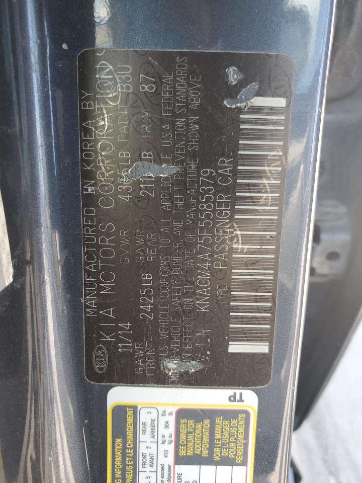 KNAGM4A75F5585379 2015 Kia Optima Lx KNAGM4A75F5585379 2015 Kia Optima Lx