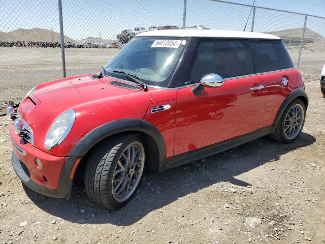 MINI COOPER S 2004 red  gas WMWRE33474TD88986 photo #1