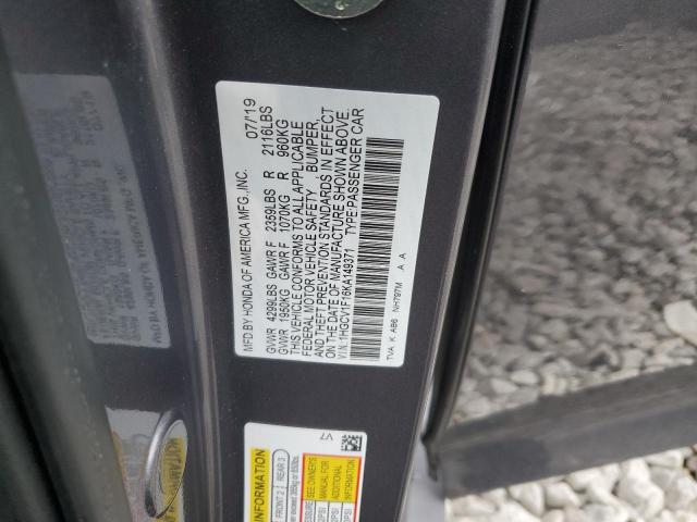 2019 HONDA ACCORD LX - 1HGCV1F16KA149371