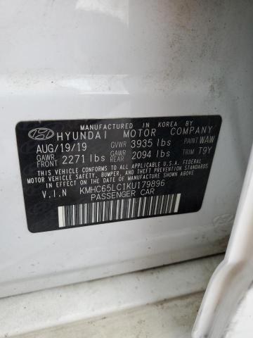 2019 HYUNDAI IONIQ ELEC KMHC65LC1KU179896