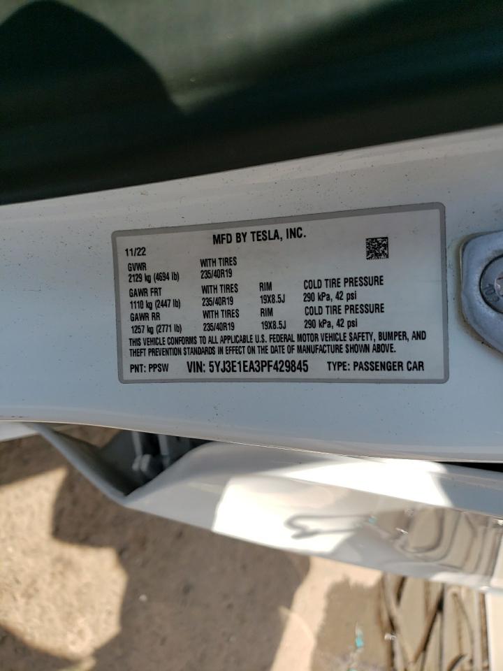 5YJ3E1EA3PF429845 2023 Tesla Model 3