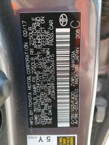 2017 Toyota Prius VIN: JTDKARFU2H3536415 Lot: 58371054