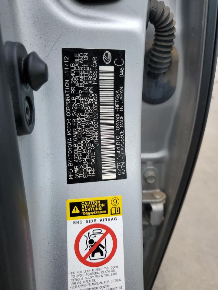 JTHBK1GG1D2035652 2013 Lexus Es 350