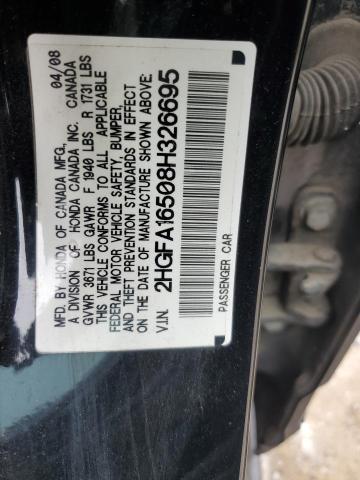 2008 Honda Civic Lx VIN: 2HGFA16508H326695 Lot: 56523374