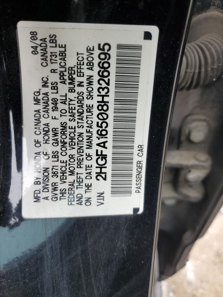 2HGFA16508H326695 2008 Honda Civic Lx