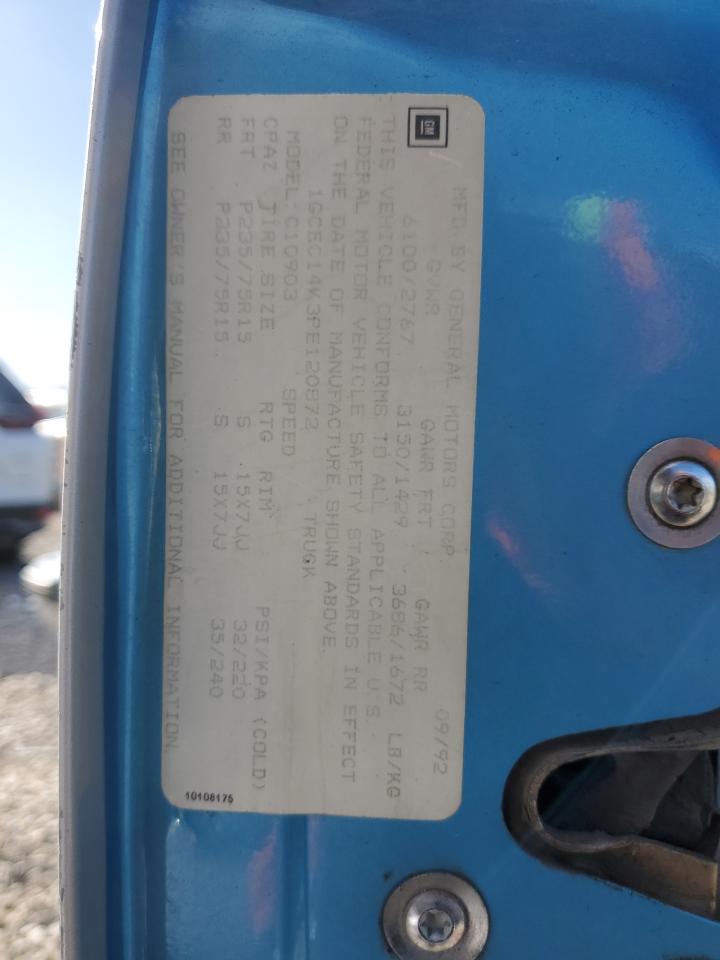 1GCEC14K3PE120872 1993 Chevrolet Gmt-400 C1500