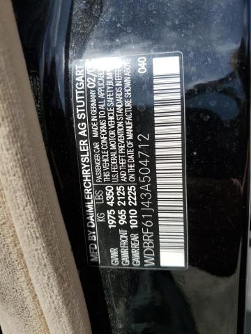 2003 Mercedes-Benz C 240 VIN: WDBRF61J43A504712 Lot: 59429494