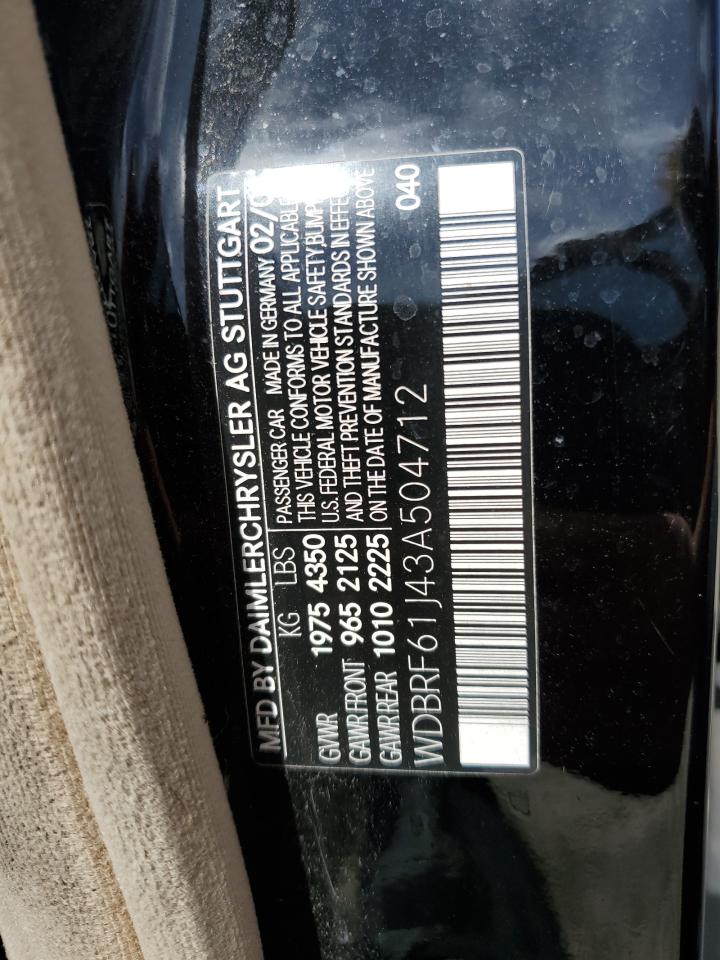 WDBRF61J43A504712 2003 Mercedes-Benz C 240